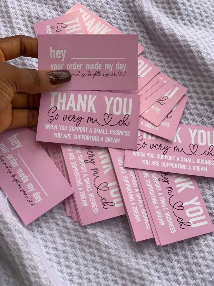 custom business customer thank you card print Design 2