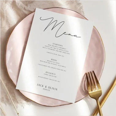 A5 Menu Card Printing - Professional Printing Services