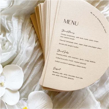 a5menu card printing Design 6