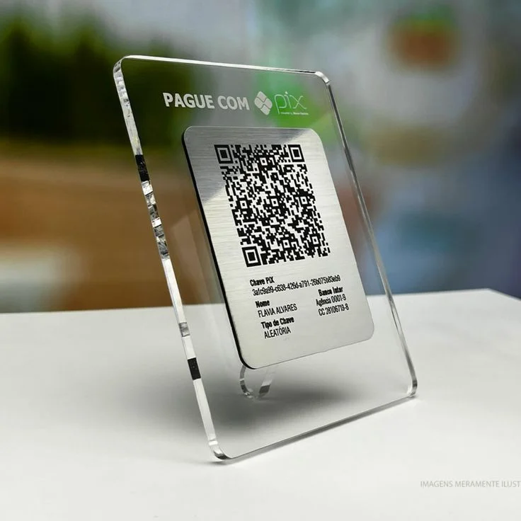 custom acrylic business social media signage Design 4