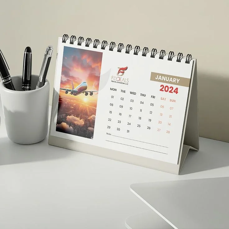 desk table calendar print Design 5
