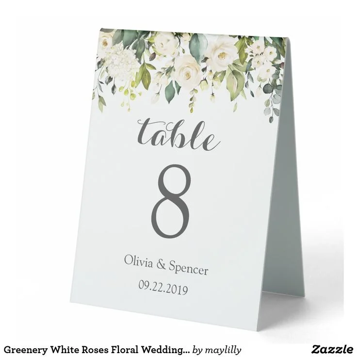 event table tags tent cards printing Design 4
