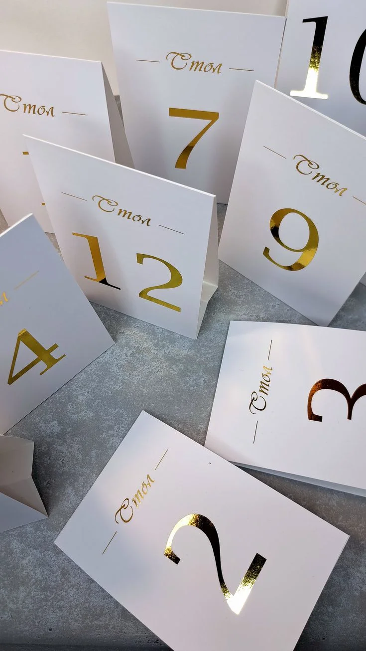 event table tags tent cards printing Design 6
