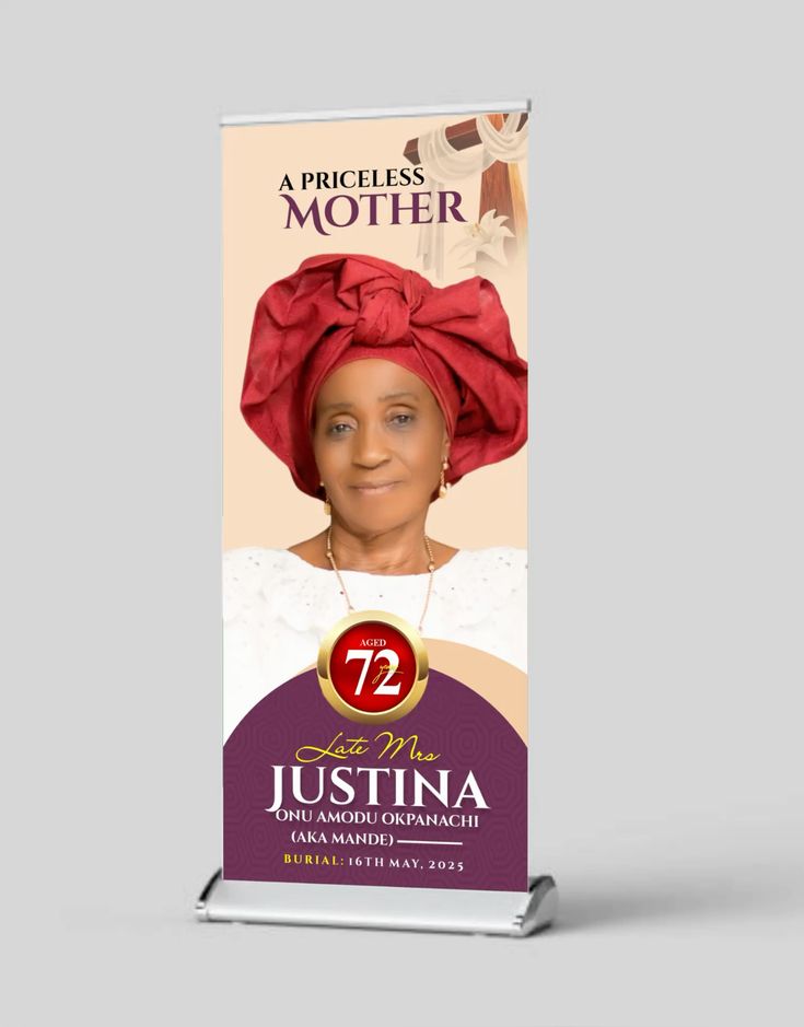 Funeral Burial Roll Up Banner Prints - Professional Printing Services