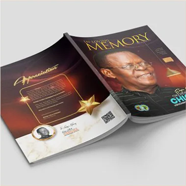 funeral program print Design 4