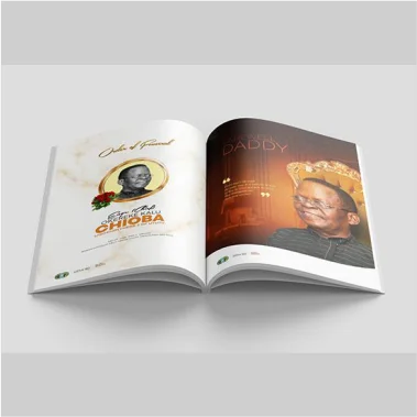 funeral program print Design 5