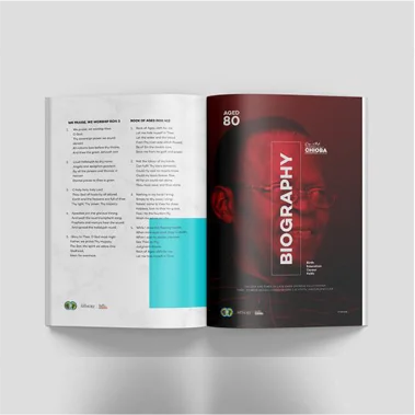 funeral program print Design 6