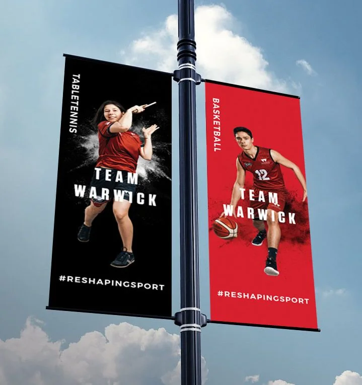 lamp post banner sign print Design 2