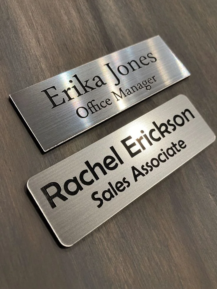 custom magnetic name tag print Design 3