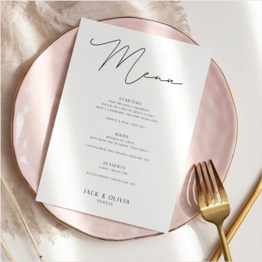Menu Card Printing - Professional Printing Services