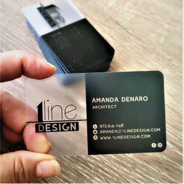 PVC Transparent Plastic Business Card Print - Professional Printing Services