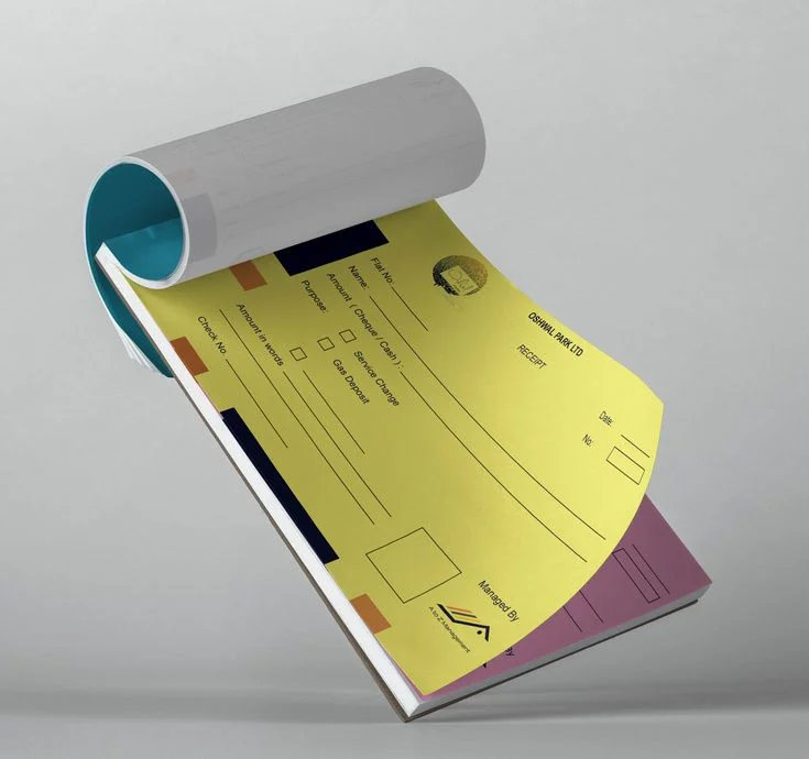 custom business receipt invoice booklet print Design 4