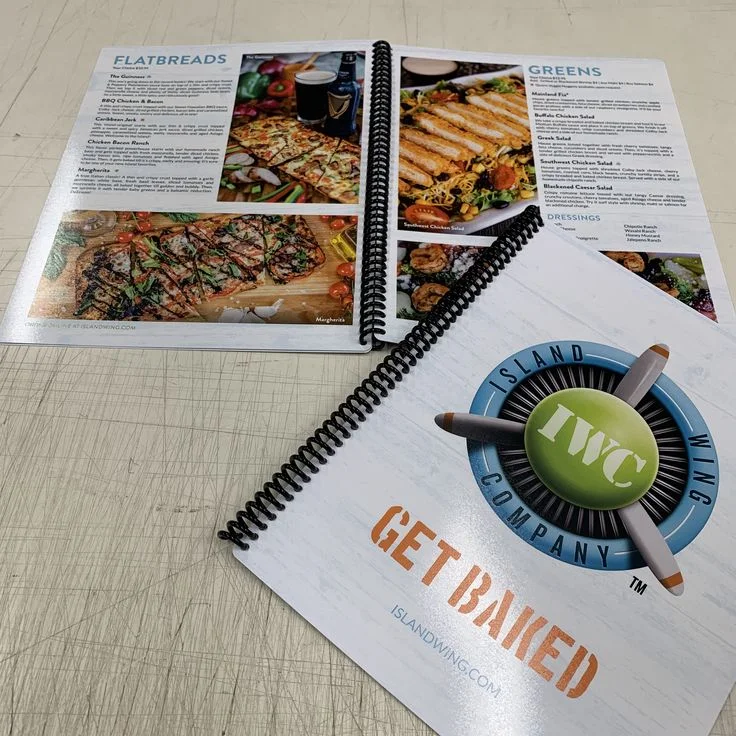 Restaurant Menu Book - Professional Printing Services