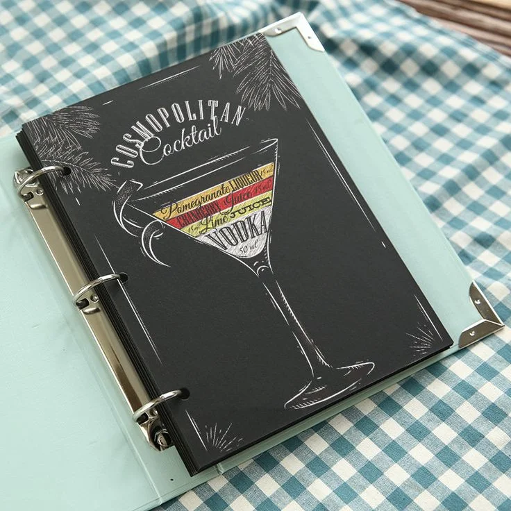 restaurant and lounge menu book print Design 6