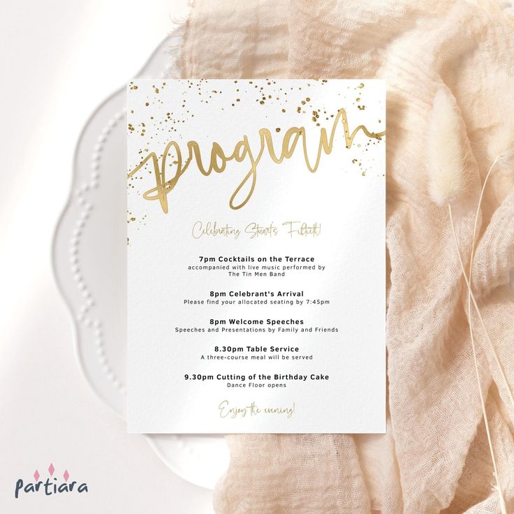 Square Birthday Program Print - birthday printing Lagos Nigeria | Professional Quality Printing
